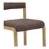 April Dining Chair Deep Brown-Set Of Two by Moes Home
