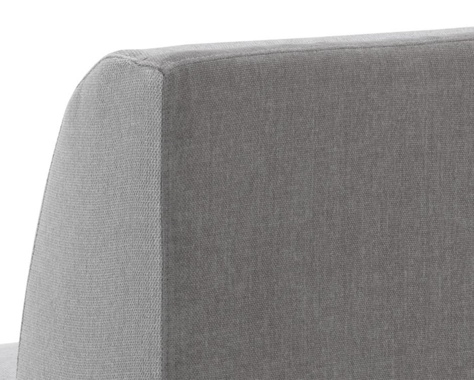 JACLYN MODULAR - ARMLESS CHAIR - EGYPT LIGHT GREY / DANNY MEDIUM GREY by Sunpan