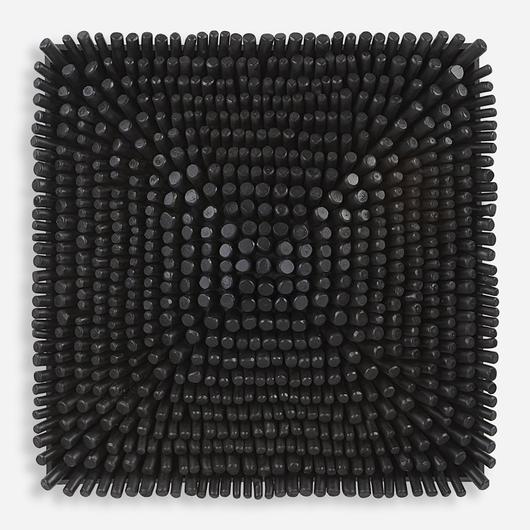 Portside Black Wood Wall Panel by Uttermost