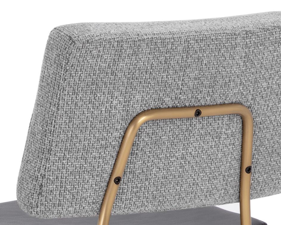 BRINLEY COUNTER STOOL - GOLD - NIGHTFALL BLACK / CHACHA GREY by Sunpan