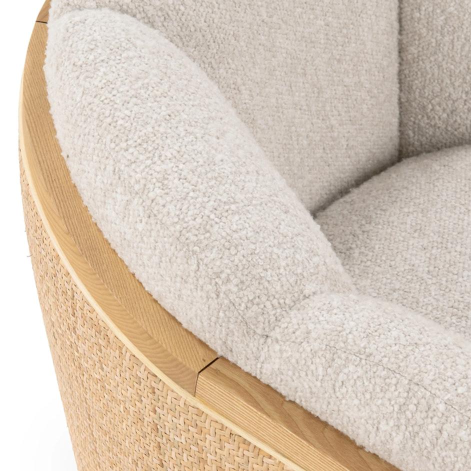Daisy Upholstered Swivel Chair by Classic Home