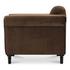 Harmony Accent Chair Dark Brown Faux Mohair by Moes Home