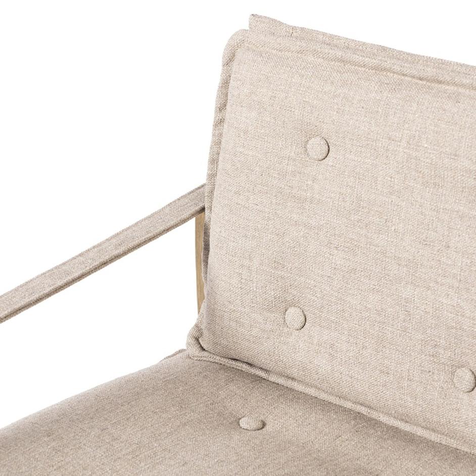 Lenz Dining Armchair In Alcala Taupe by Four Hands