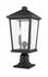 Beacon 2 Light Outdoor Pier Mounted Fixture in Black Finish by Z-Lite