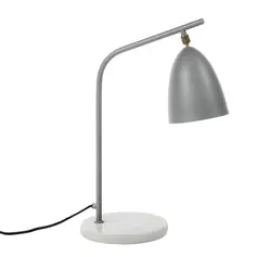 Loren Modern Table Lamp - Silver/White Marble by GALLA HOME