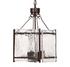Glenn Small Square Metal 4-Light Chandelier, Bronze by Jamie Young