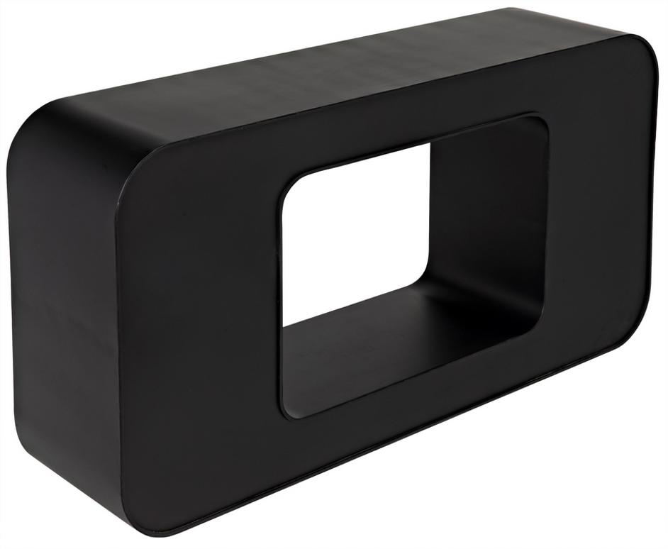 Shylock Console, Black Steel by Noir Furniture
