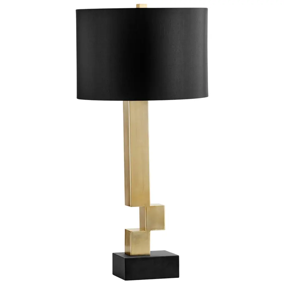 Rendezvous Table Lamp in Black and Frosted by Cyan Design