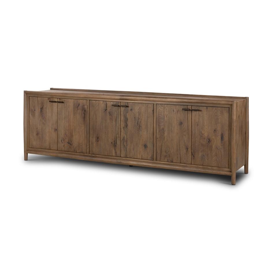 Glenview 6 Door Sideboard In Weathered Oak by FOUR HANDS