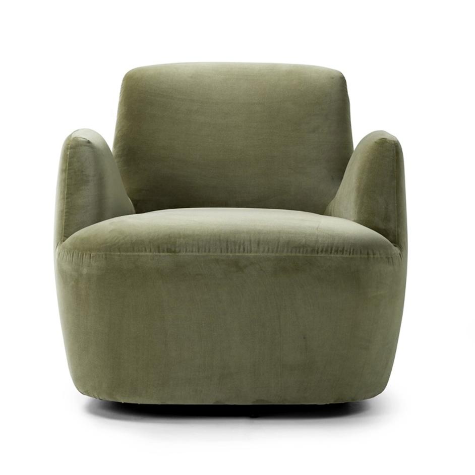 Reed Swivel Chair In Sapphire Sage by Four Hands