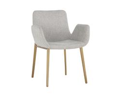 Lucano Dining Armchair - Belfast Heather Grey by Sunpan