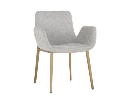 Lucano Dining Armchair - Belfast Heather Grey by Sunpan