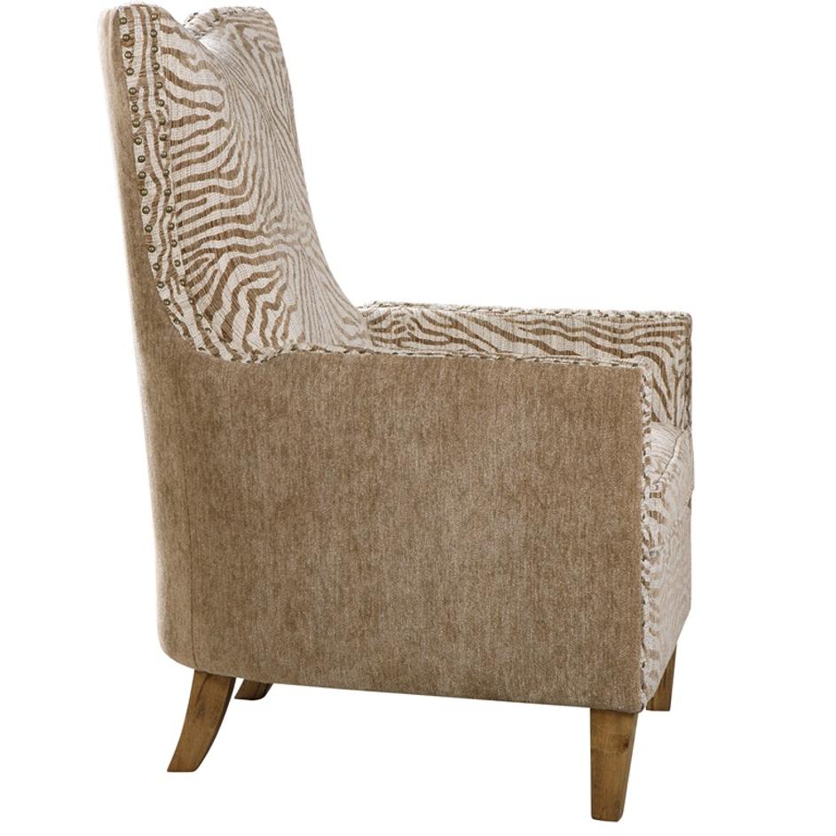 Kiango Animal Pattern Armchair by Uttermost