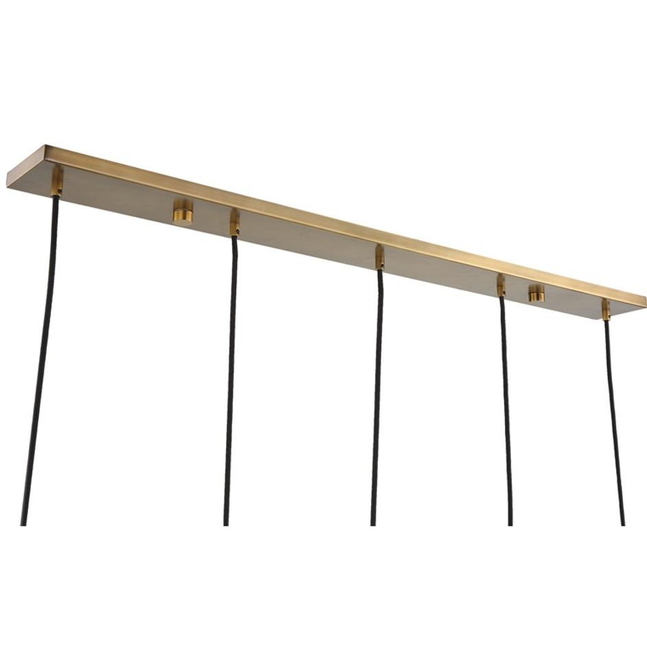 Geodesic 5 Light Linear Pendant by Uttermost