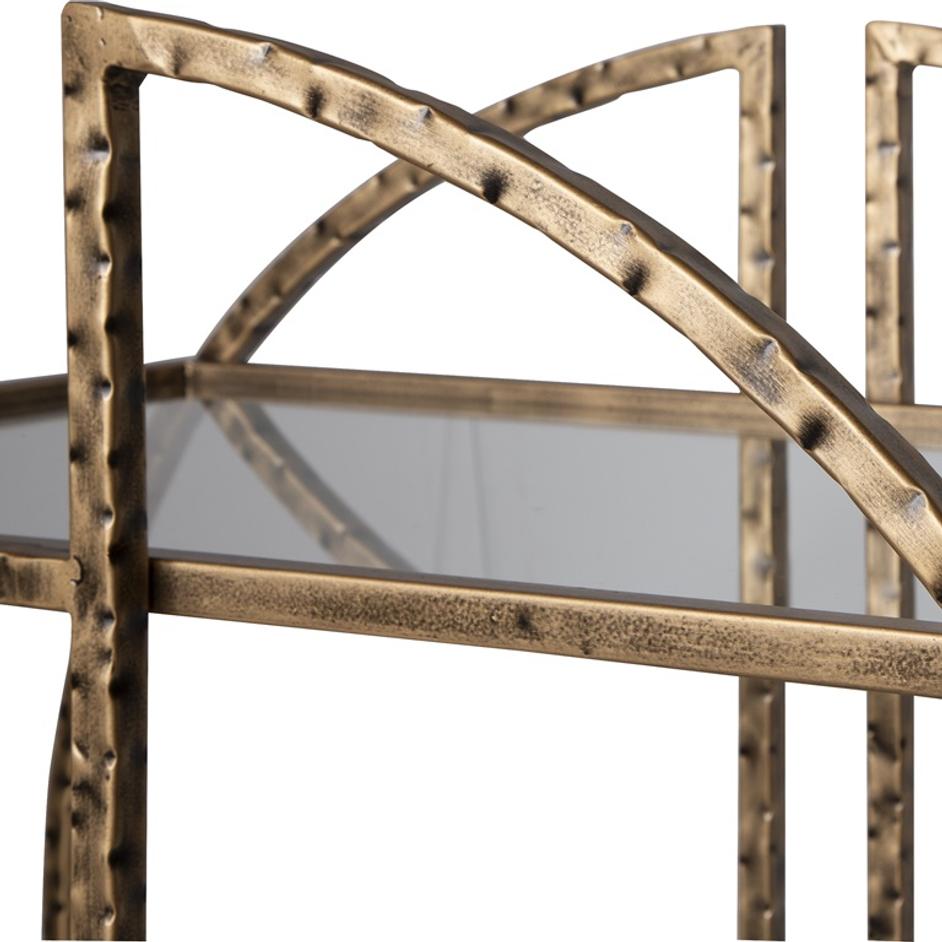 Zelina Gold Bar Cart by Uttermost