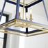 Gerard Pendant in Blue and Aged Brass by Cyan Design