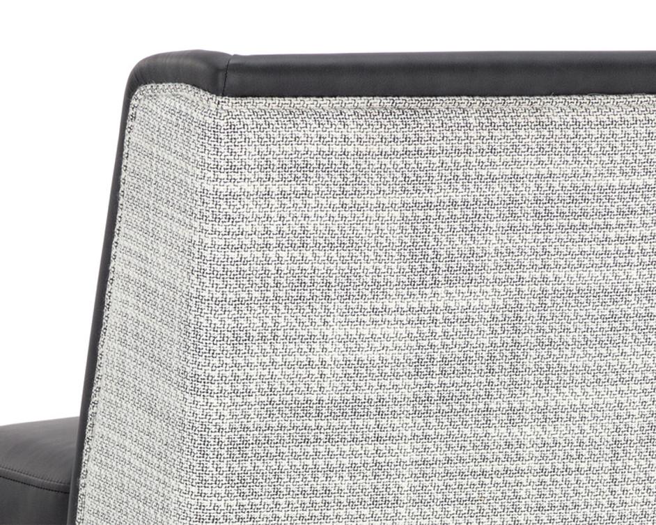 JOPLIN BARSTOOL - CANTINA BLACK / VERA WHITE PEPPER by Sunpan