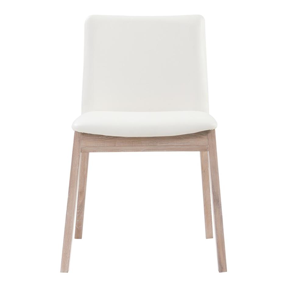 DECO OAK DINING CHAIR WHITE by Moes Home