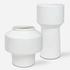 Illumina Abstract White Vases, Set/2 by Uttermost