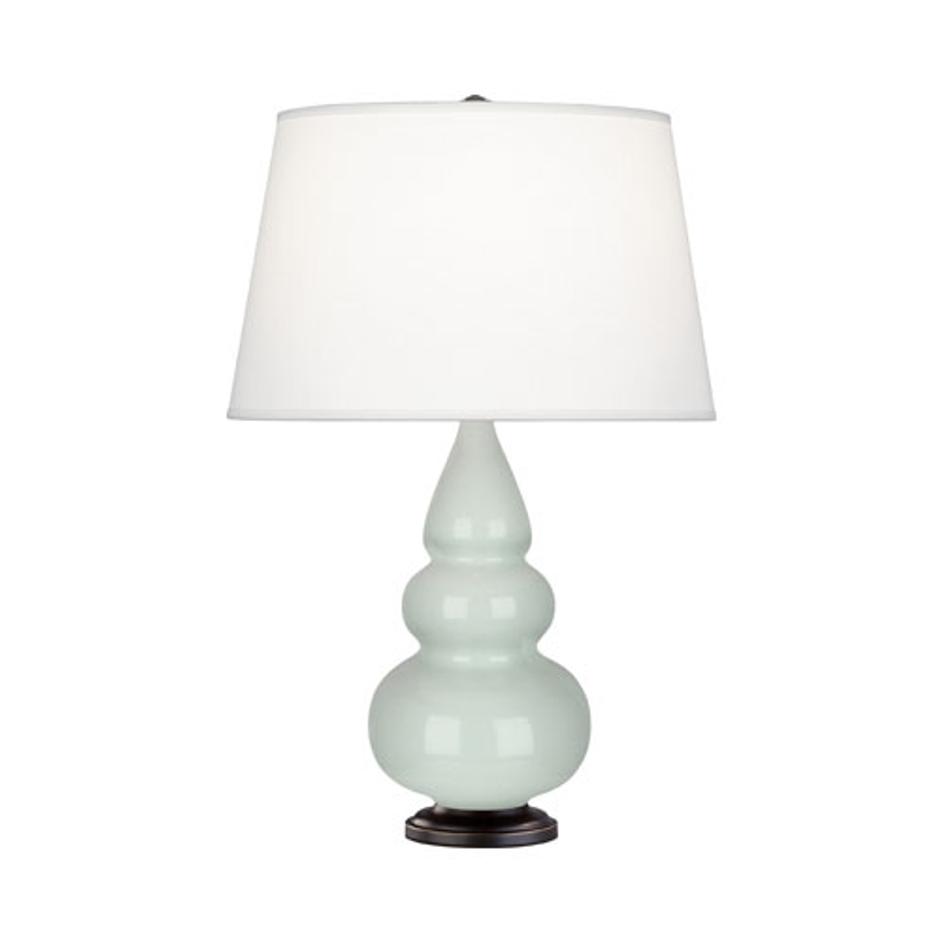 Celadon Small Triple Gourd Accent Lamp by Robert Abbey