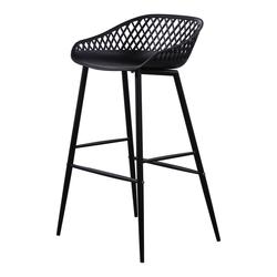 PIAZZA OUTDOOR BARSTOOL BLACK by Moes Home