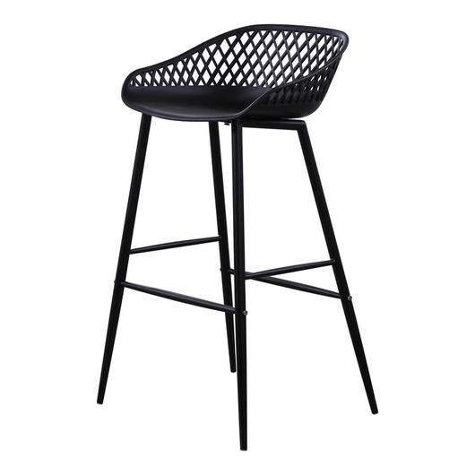 PIAZZA OUTDOOR BARSTOOL BLACK by Moes Home