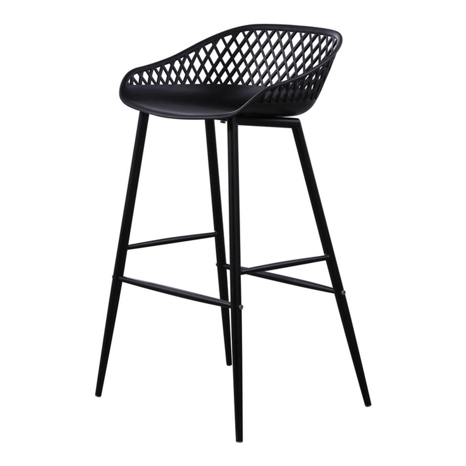 PIAZZA OUTDOOR BARSTOOL BLACK by Moes Home
