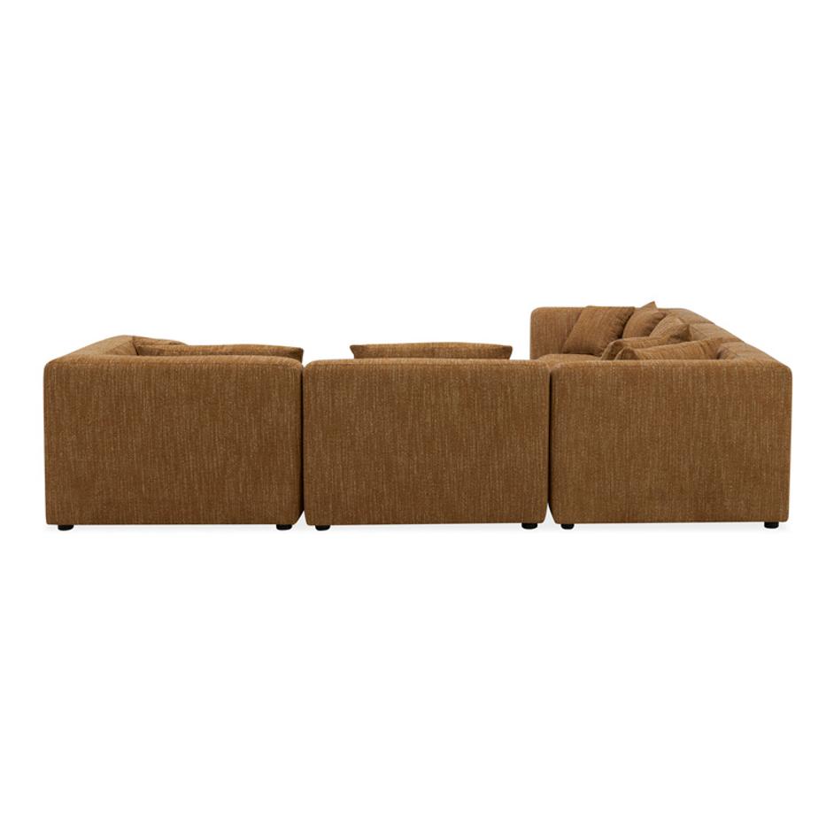 Lowtide Classic L-Shaped Modular Sectional Amber Glow by Moes Home