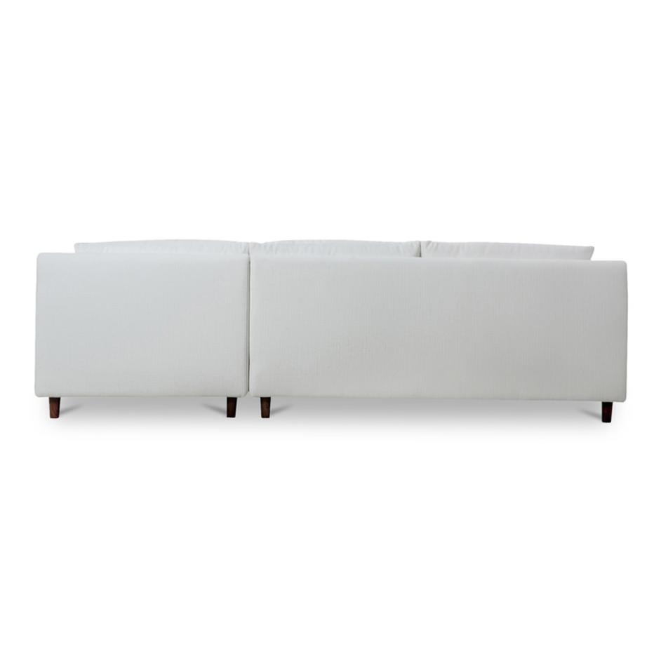 Hutton Right Sectional White by Moes Home