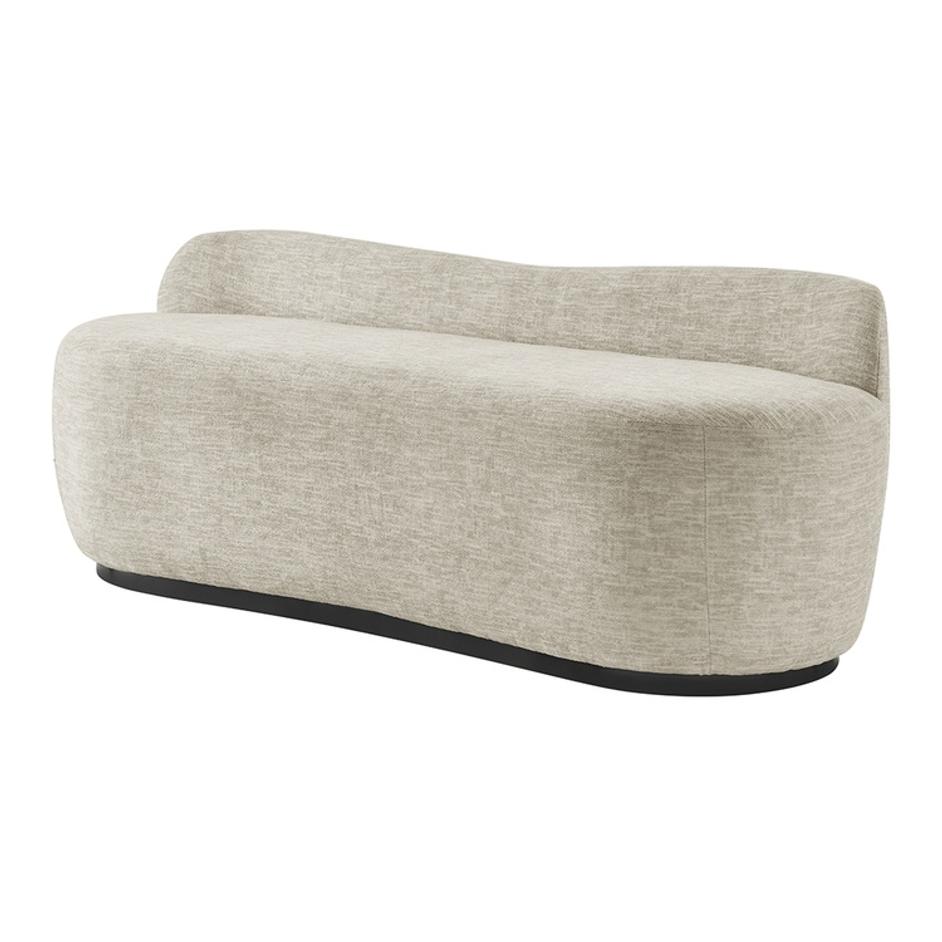 Mandy Fabric Bench, Pasadena Beige by New Pacific Direct