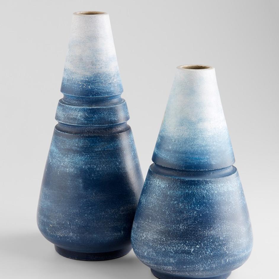 Amarna Vase | Blue -Small by Cyan Design