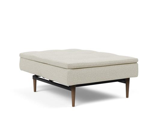 DUBLEXO CHAIR in MIXED DANCE NATURAL FABRIC WITH Dark Wood LEGS 527 by INNOVATION USA