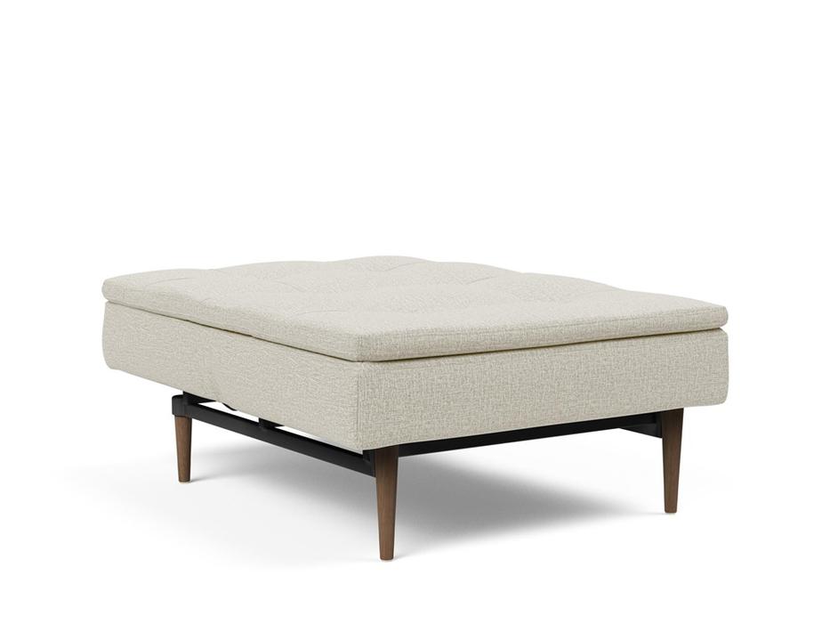 DUBLEXO CHAIR in MIXED DANCE NATURAL FABRIC WITH Dark Wood LEGS 527 by INNOVATION USA