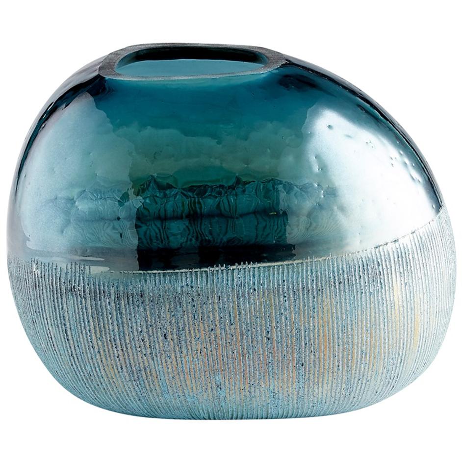 Small Cape Caspian Vase in Blue by Cyan Design