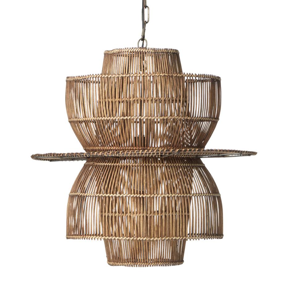 Nazas Rattan 1-Light Pendant by Jamie Young