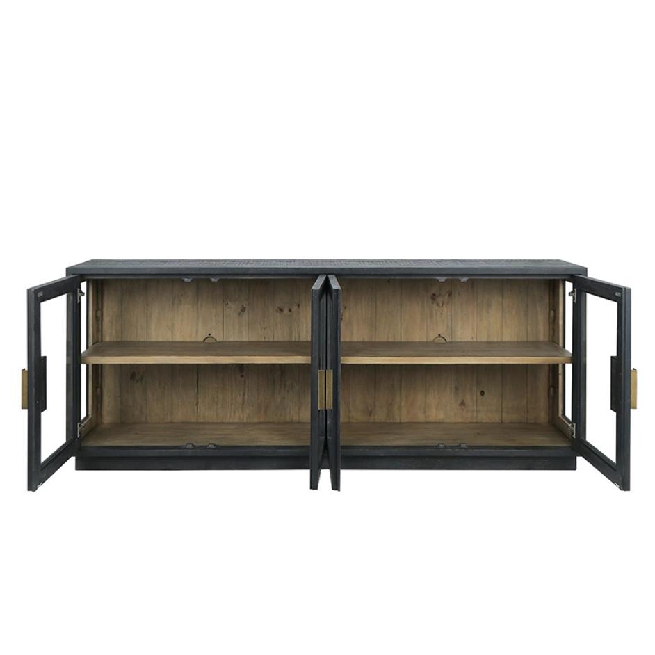 Larson Reclaimed Pine 4Dr Cabinet by Classic Home