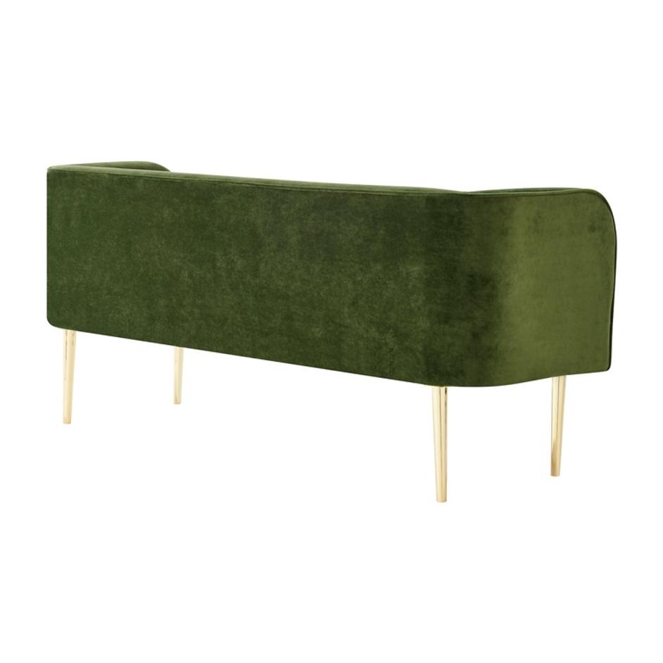 Marsha KD Velvet Bench, Dainty Green by New Pacific Direct