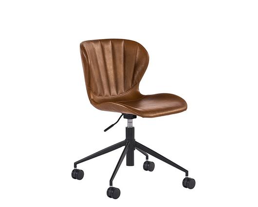 Arabella Industrial Office Chair - Bravo Cognac by Sunpan