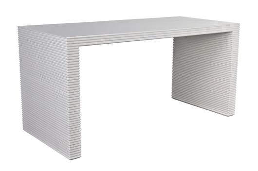 Manhattan Desk, Solid White by Noir Furniture