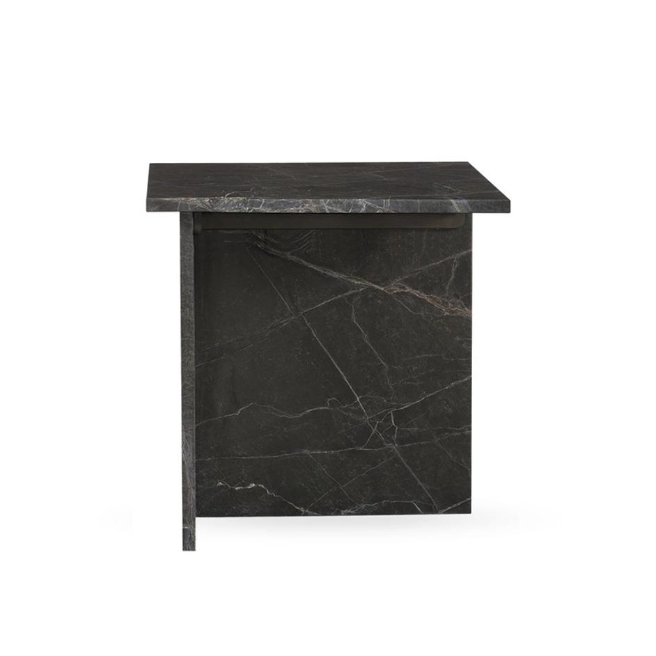 Bexly Marble Square End Table - Green by Classic Home