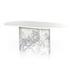 Oranda Dining Table In Polished White Marble by FOUR HANDS