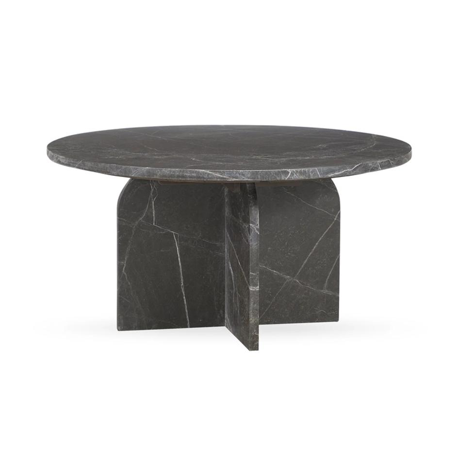 Briley Marble Round Accent Table Large by Classic Home