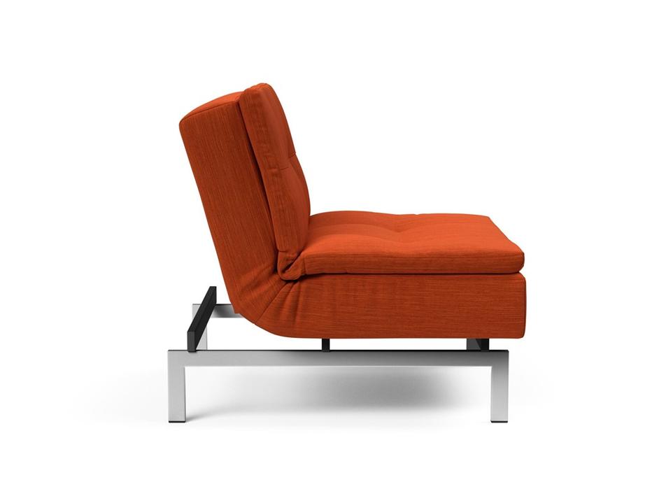 DUBLEXO CHAIR in ELEGANCE PAPRIKA FABRIC WITH Stainless Steel LEGS 506 by INNOVATION USA