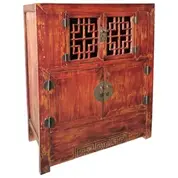 ANTIQUE CHINESE CABINET in ORIGINAL PAINTED AND LACQUERED by Dovetail