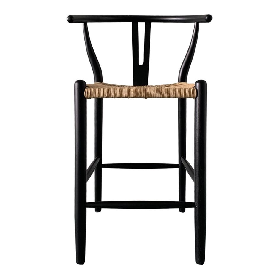 VENTANA COUNTER STOOL BLACK AND NATURAL by Moes Home