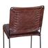 New York Iron and Chocolate Leather Dining Chair by Home Trends & Design