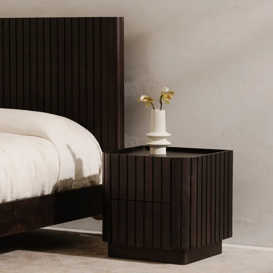 Povera Nightstand Black by Moes Home