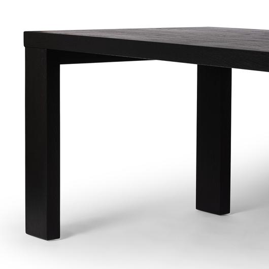 Millie Dining Table - Drifted Matte Black Veneer by Four Hands