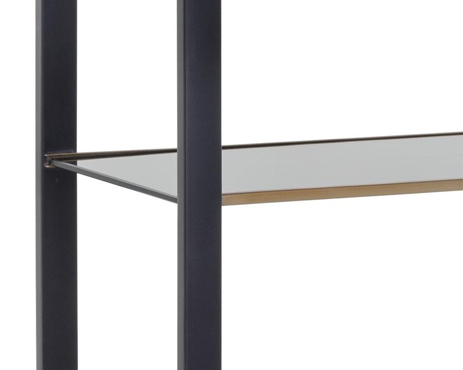 AMBRETTA BOOKCASE - SMALL - BLACK / SMOKE GREY by Sunpan