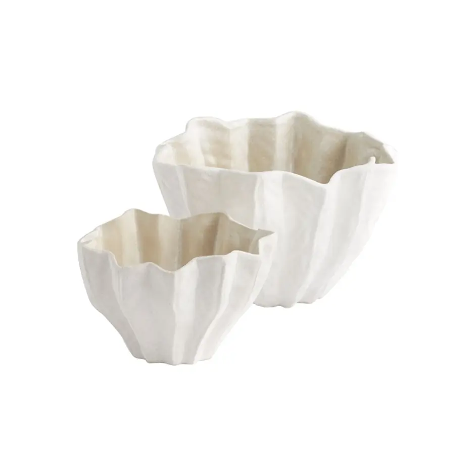Chloris Bowl | White - Small by Cyan Design